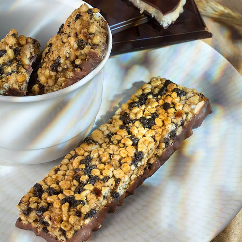 Barre chocolat cacahuètes - Mincidelice