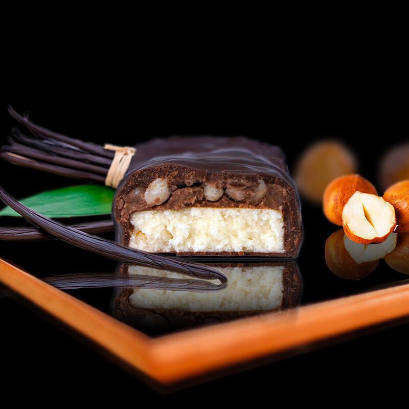 Barre crispy vanille noisette - Mincidelice