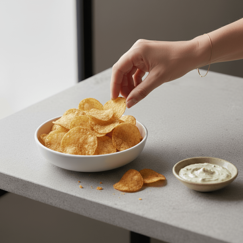 Chips protéinés épicés saveur crème oignons Sans gluten - Mincidelice