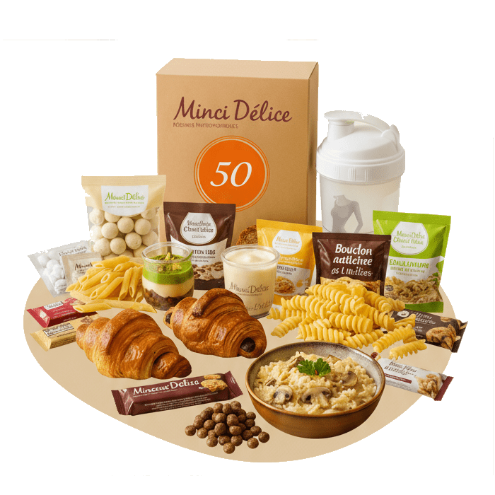 Lot découverte 50 produits hyperprotéinés GOURMANDS - Mincidelice