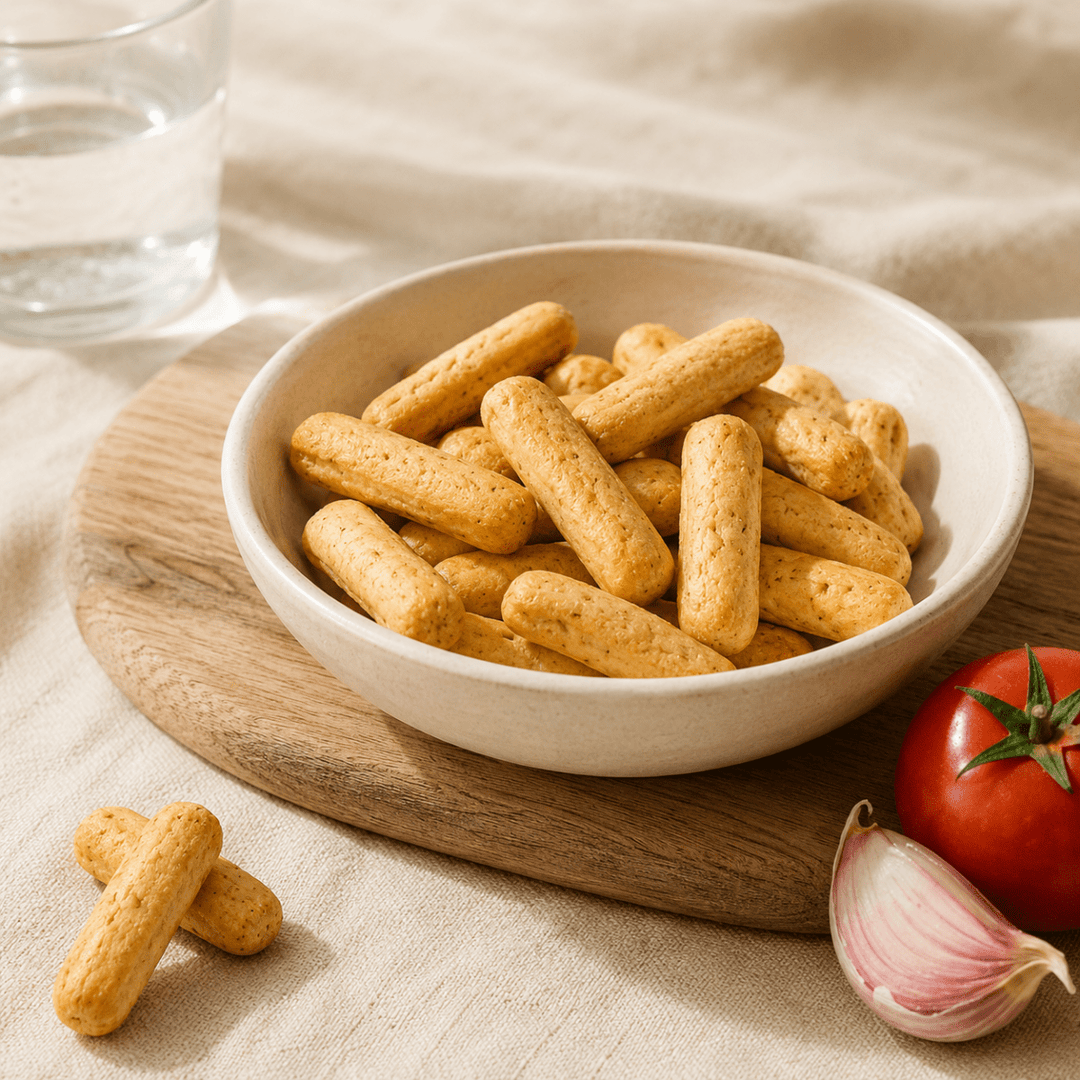 Mini Gressins protéinés Tomate et Ail - Mincidelice