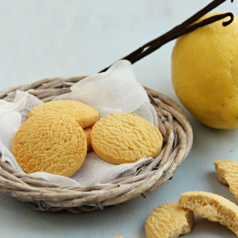 Mini palets vanille citron - Mincidelice