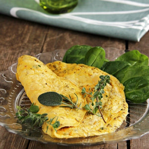 Omelette hyperprotéinée aux herbes de provence sans gluten