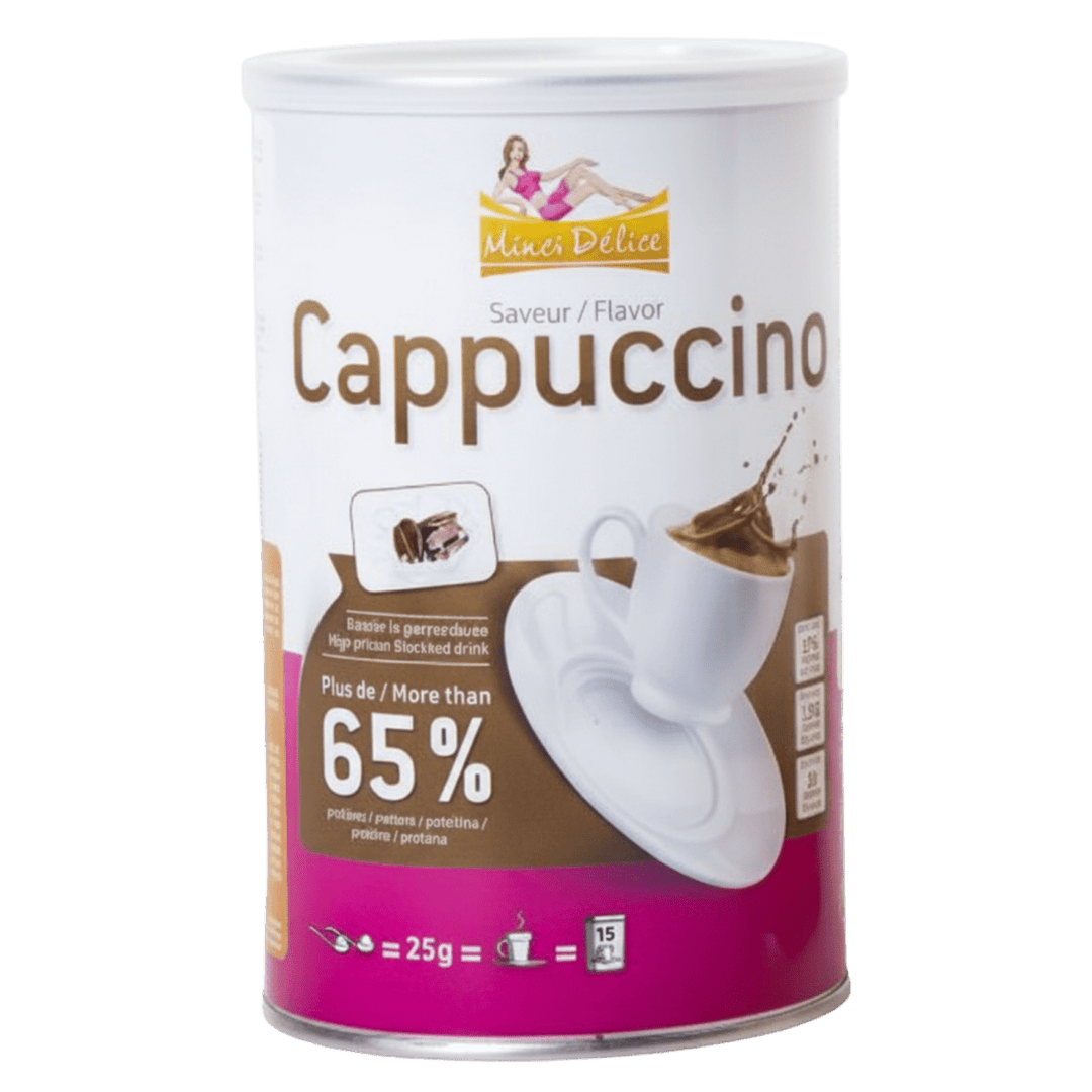 Pot de 15 boissons hyperprotéinées cappuccino - Mincidelice