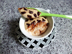 Mugcake hyperprotéiné poire stracciatella au son d'avoine et au psyllium