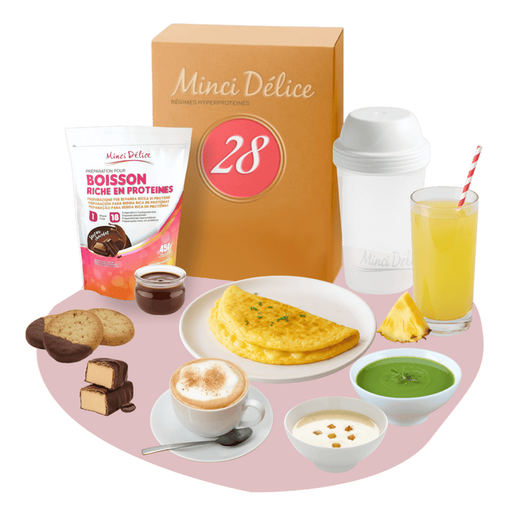 Régime hyperprotéiné 28 jours boissons variées - Mincidelice