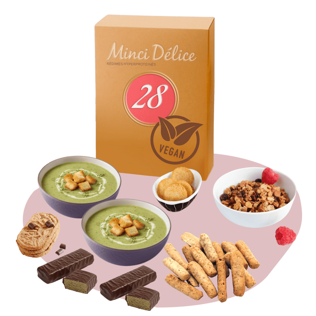 Régime hyperprotéiné 28j VEGAN - Mincidelice