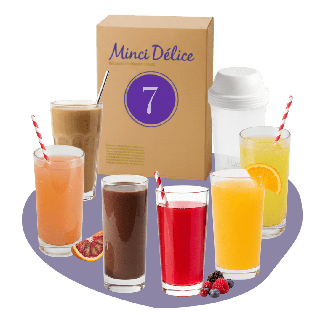 Régime hyperprotéiné 7 jours 100% boissons - Mincidelice