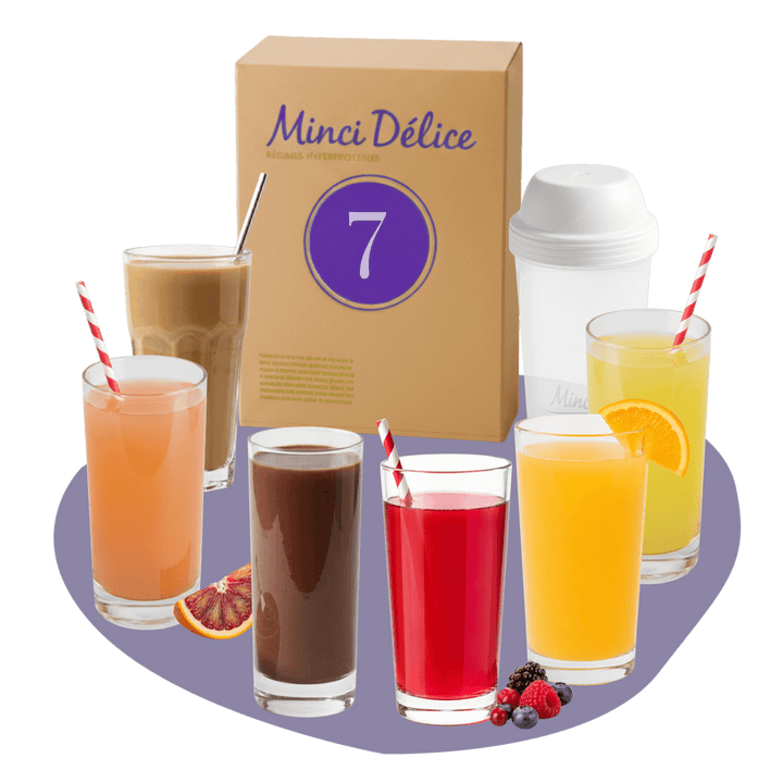 Régime hyperprotéiné 7 jours 100% boissons - Mincidelice