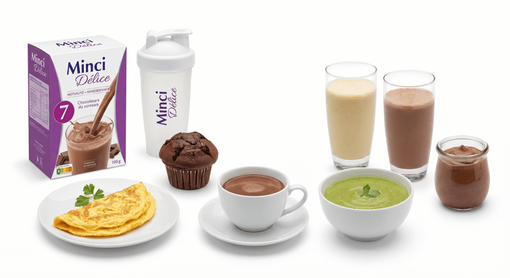 Régime hyperprotéiné 7 jours boissons chocolat - Mincidelice