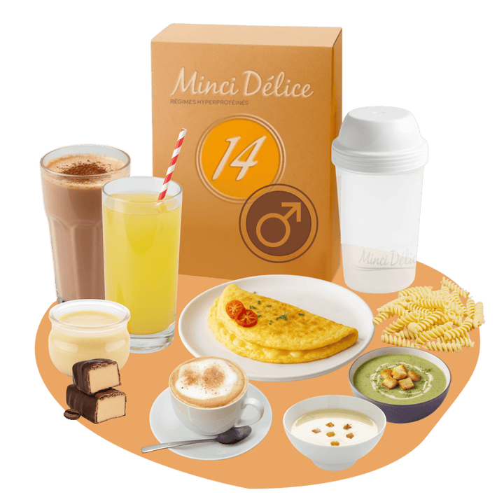 Régime hyperprotéiné homme pour 14 jours - Mincidelice