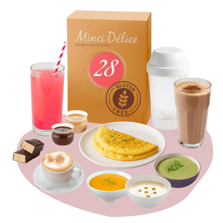 Régime hyperprotéiné sans gluten pour 28 jours - Mincidelice